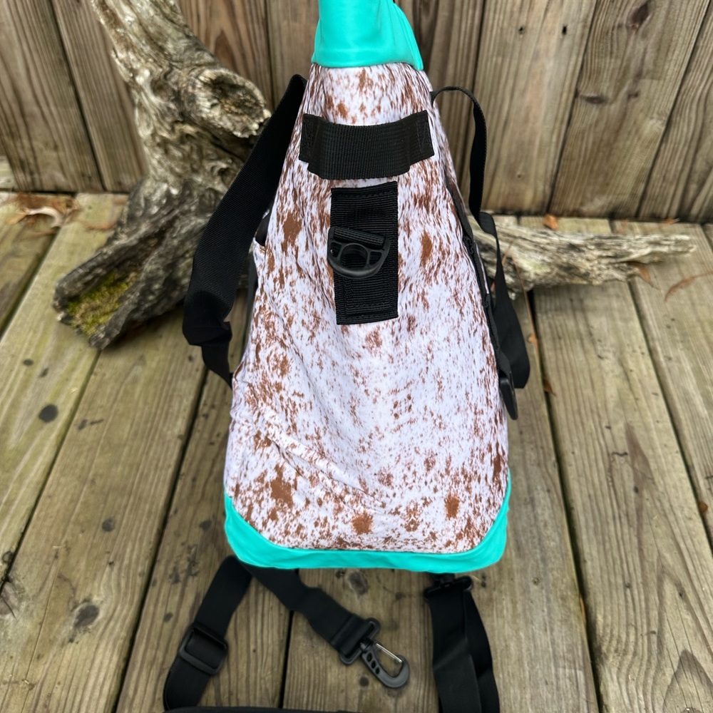 🐮NEW COW PRINT INSULATED COOLER/ THERMAL LUNCH PICNIC BEACH BAG TOTE🐮 - Picture 9 of 11